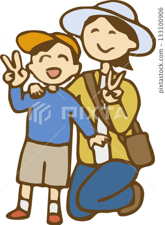 父母小孩合影留念 父母小孩合影留念 133100906