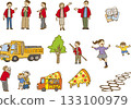 Illustrations that can be used for events 133100979