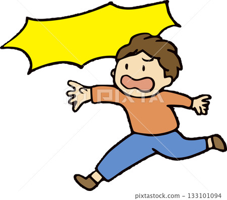 Children running screaming Children running screaming 133101094