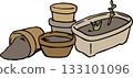 Planters and flower pots 133101096