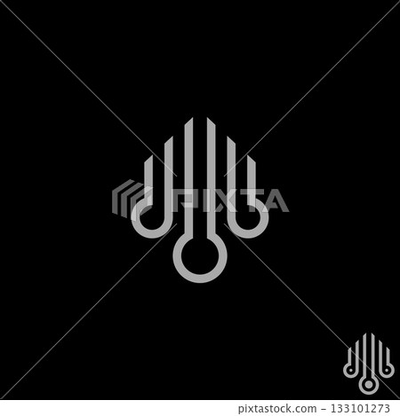 Pattern motif decor emblem mosaic ornament seamless like initial B or BB font logo design graphic concept creative premium vector stock image top sell 133101273