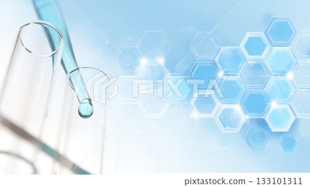 Science and medical research images: laboratory equipment and abstract backgrounds 133101311
