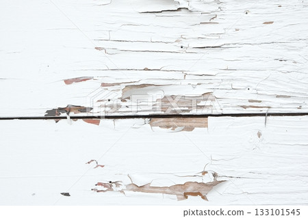 Background material of a white wall with peeling paint Background material of a white wall with peeling paint 133101545