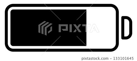 電池/電芯標記扁平圖標 133101645