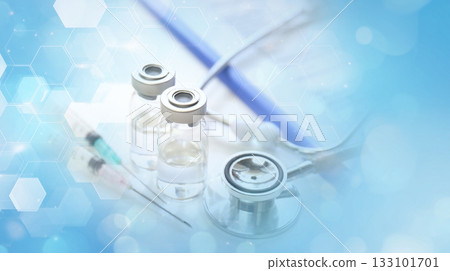 醫學與研究概念：藥物與抽象背景 133101701