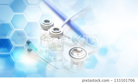 醫學與研究概念：藥物與抽象背景 133101706