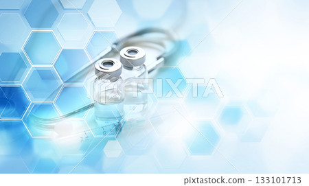 醫學與研究概念：藥物與抽象背景 133101713