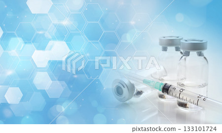 醫學與研究概念：藥物與抽象背景 133101724