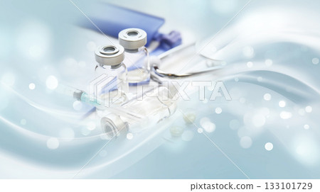 醫學與研究概念：藥物與抽象背景 133101729