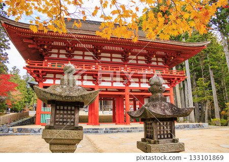Koyasan in full bloom of autumn leaves Koyasan in full bloom of autumn leaves 133101869