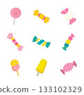 Colorful Wrapped Candy and Popsicle Vector Pack 133102329