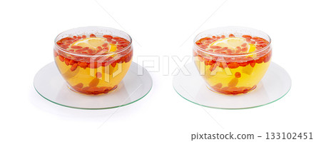 Goji Berry Tea Isolated, Lycium Barbaru Drink 133102451