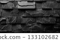 Deep black brick background material 133102682