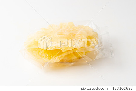 Dry Pineapple Rings Isolated, Candy Pineapples, Dehydrated Yellow Sugar Fruit, Candied Fruits Circles Dry Pineapple Rings Isolated, Candy Pineapples, Dehydrated Yellow Sugar Fruit, Candied Fruits Circles 133102683
