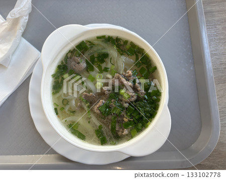 Vietnamese transparent soup with rice noodles Vietnamese transparent soup with rice noodles 133102778