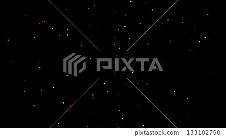 Illustration of sparkling confetti (black background) Illustration of sparkling confetti (black background) 133102790