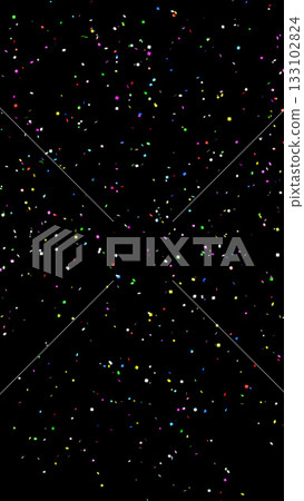 Illustration of sparkling confetti (black background) Illustration of sparkling confetti (black background) 133102824