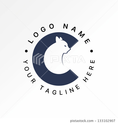 Initial C animal cat negative space medical pet clinic shop adopt paw puppy logo design graphic concept creative premium vector stock image top sell Initial C animal cat negative space medical pet clinic shop adopt paw puppy logo design graphic concept creative premium vector stock image top sell 133102907