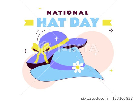 National Hat Day Vector Illustration Featuring January 15 To Celebrate The Diverse Range Of Hats From Around The World In a Flat Style Background 133103838