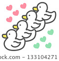 Cute duck illustration 133104271