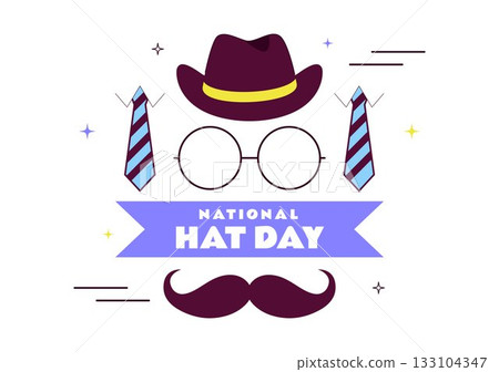 National Hat Day Vector Illustration Featuring January 15 To Celebrate The Diverse Range Of Hats From Around The World In a Flat Style Background National Hat Day Vector Illustration Featuring January 15 To Celebrate The Diverse Range Of Hats From Around The World In a Flat Style Background 133104347