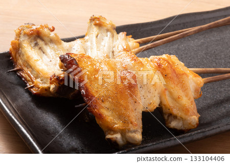 Ikada Skewers Grilled with Salt (Chicken Wings) 133104406