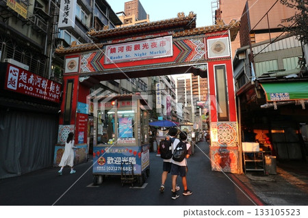 Raohe Street Tourist Night Market in Taiwan Raohe Street Tourist Night Market in Taiwan 133105523