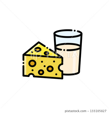 A bowl of soybean soup or beef, super healthy breakfast! Applicable food, health or daily dining design. Color changeable, limited release 133105827