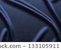 Navy blue soft wrinkled fabric texture Navy blue soft wrinkled fabric texture 133105911