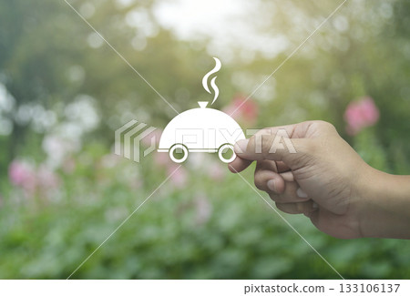 Food delivery online service concept 133106137