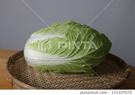 Chinese cabbage photographed in a studio immediately after harvest Chinese cabbage photographed in a studio immediately after harvest 133107078