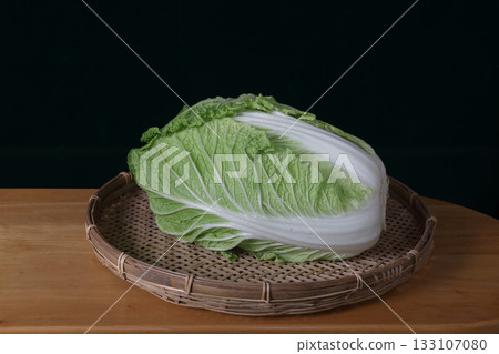 Chinese cabbage photographed in a studio immediately after harvest Chinese cabbage photographed in a studio immediately after harvest 133107080