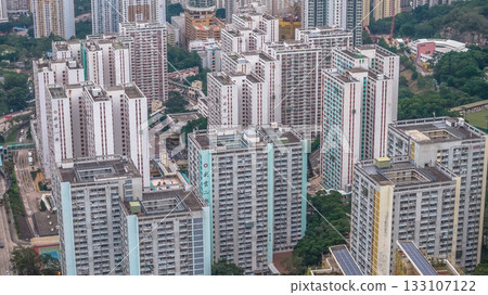 Colorful Facades of Choi Hung Estate Hong Kong Nov 1 2025 Colorful Facades of Choi Hung Estate Hong Kong Nov 1 2025 133107122