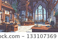Scenery of an adventurer's guild in a fantasy world 133107369