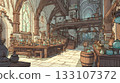 Scenery of an adventurer's guild in a fantasy world 133107372