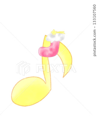 Musical notes with socks 133107560