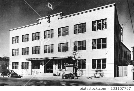 Prewar and wartime architecture, modern architecture, police station Prewar and wartime architecture, modern architecture, police station 133107797
