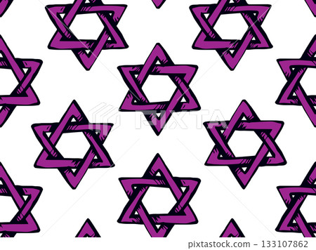 Jewish holiday symbol. Vector drawing Jewish holiday symbol. Vector drawing 133107862