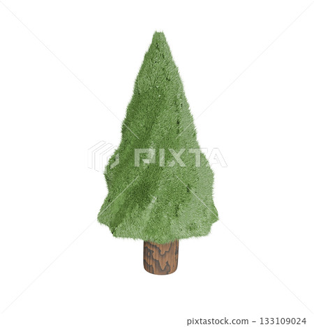 Simple 3D green tree base Simple 3D green tree base 133109024