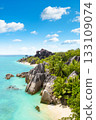 Anse Source D'Argent - the most beautiful beach of Seychelles. La Digue Island, Seychelles 133109074