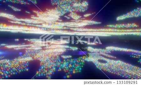 Abstract digital world map with colorful glowing dots representing global connectivity and technology Abstract digital world map with colorful glowing dots representing global connectivity and technology 133109291