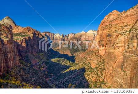 Pine Creek Canyon Overlook in Zion National Park, Utah 133109383