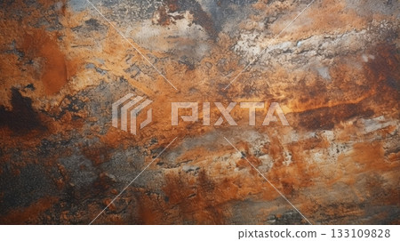 Abstract hyper zoom revealing the texture of rusty metal Abstract hyper zoom revealing the texture of rusty metal 133109828