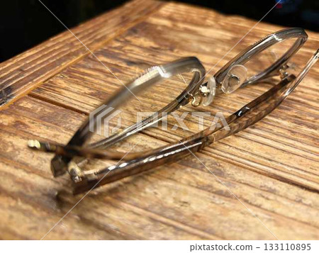 Glasses placed on the table Glasses placed on the table 133110895