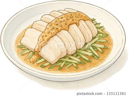 一幅線條柔和的插圖 一幅線條柔和的插圖 133111381