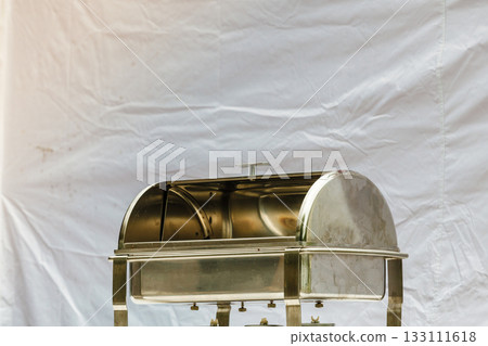 Empty food container made of steel Empty food container made of steel 133111618