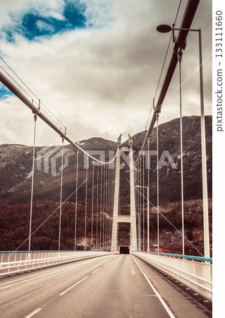 Suspension bridge in Norway Suspension bridge in Norway 133111660