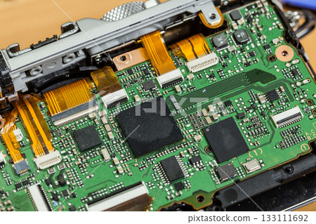 Camera sensor matrix close up Camera sensor matrix close up 133111692