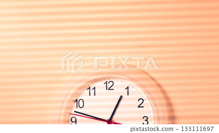 Clock ticking showing one hour 133111697