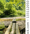 A wooden bridge over a stream on Mount Rokko 133112050